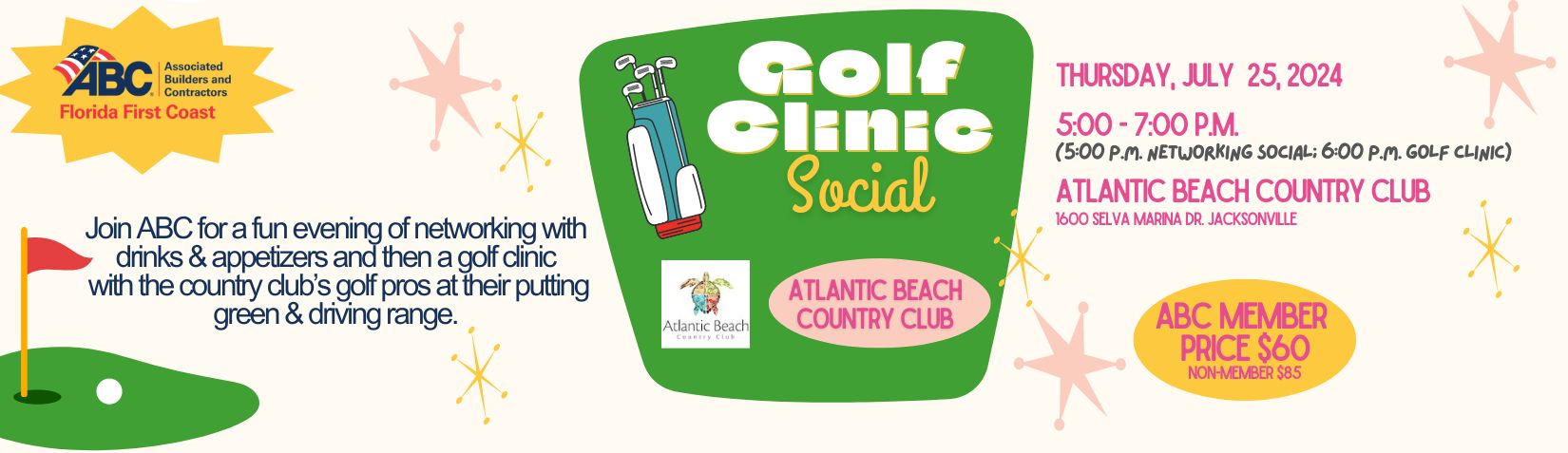 Golf Clinic 07-25 Banner